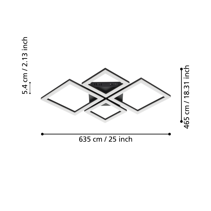 Eglo - Plafón LED regulable LED/42W/230V