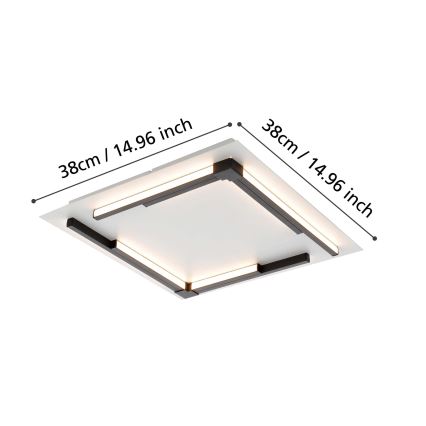 Eglo - Plafón LED regulable LED/25W/230V