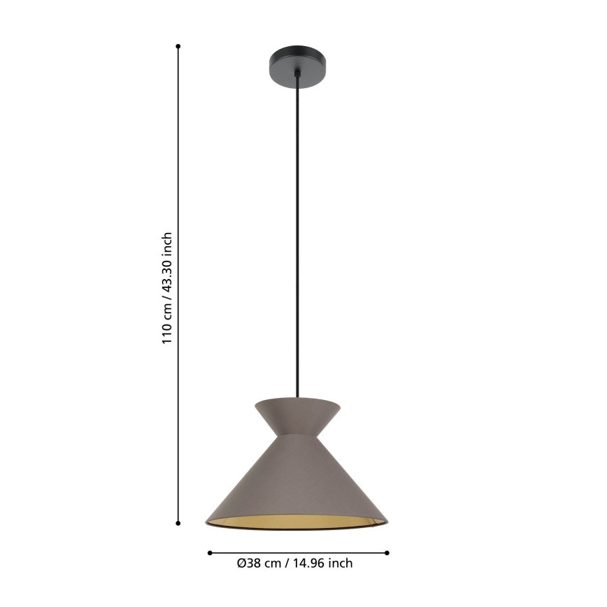 Eglo - Lámpara colgante 1xE27/40W/230V