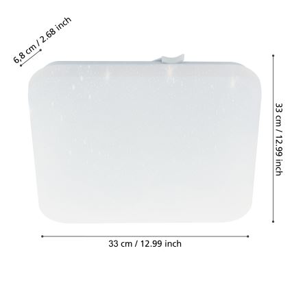 Eglo - Plafón LED de baño LED/14,6W/230V IP44