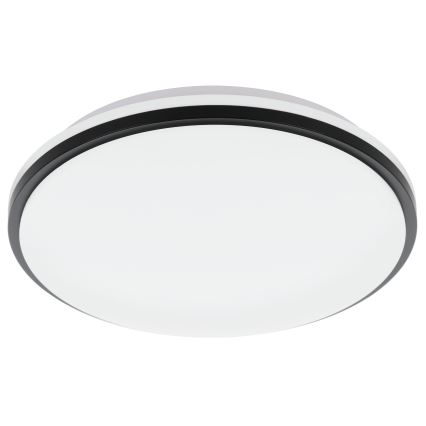 Eglo - Plafón LED de baño LED/15,6W/230V IP44 negro