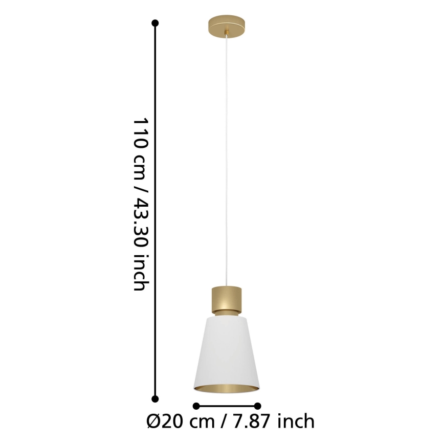 Eglo - Lámpara colgante 1xE27/40W/230V