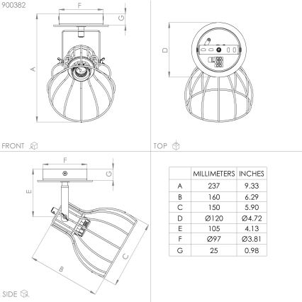 Eglo - Foco de pared 1xE27/40W/230V