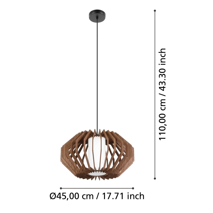 Eglo - Lámpara colgante 1xE27/40W/230V