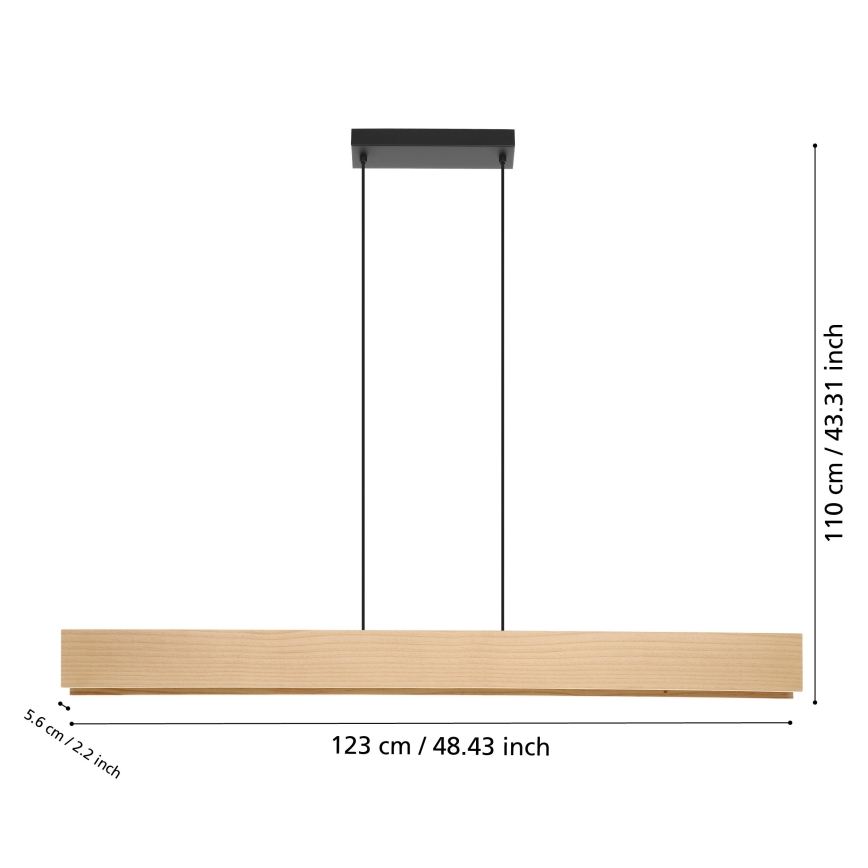 Eglo - Lámpara de araña LED RGBW regulable en cadena LED/35W/230V