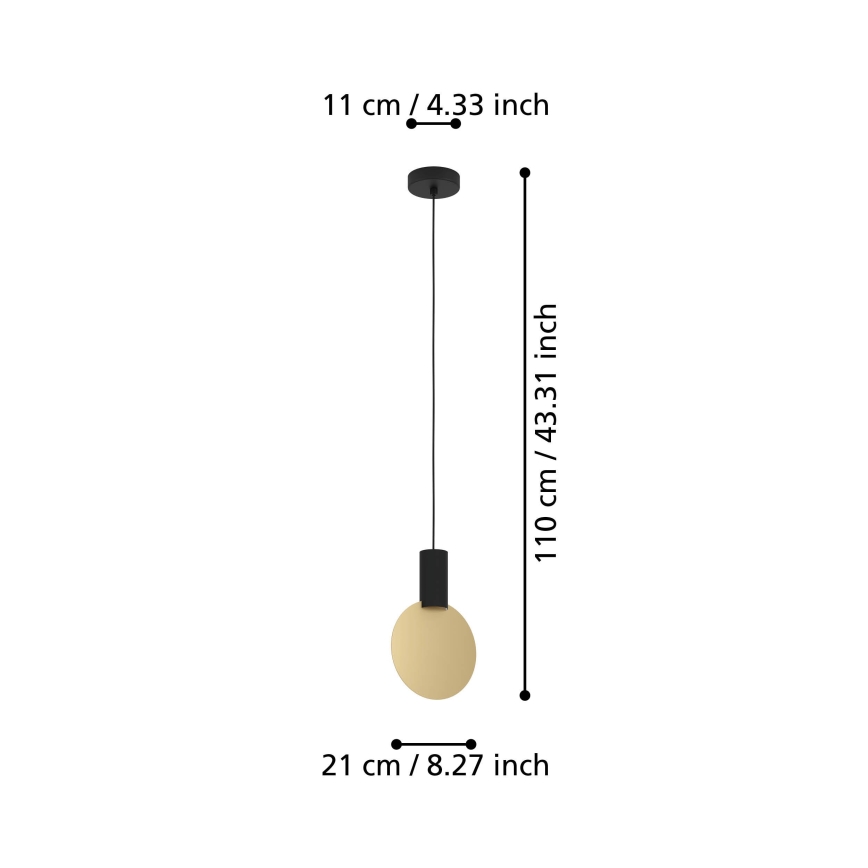 Eglo - Lámpara LED colgante 1xGU10/4,5W/230V 3000K