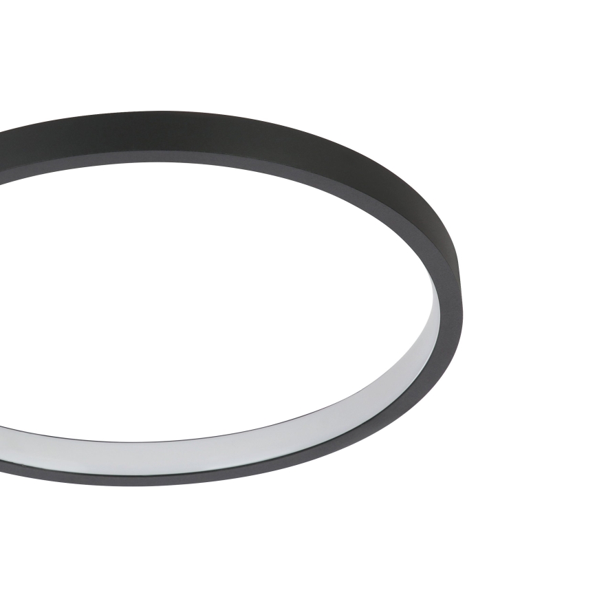 Eglo - Plafón LED regulable LED/15W/230V negro + mando a distancia