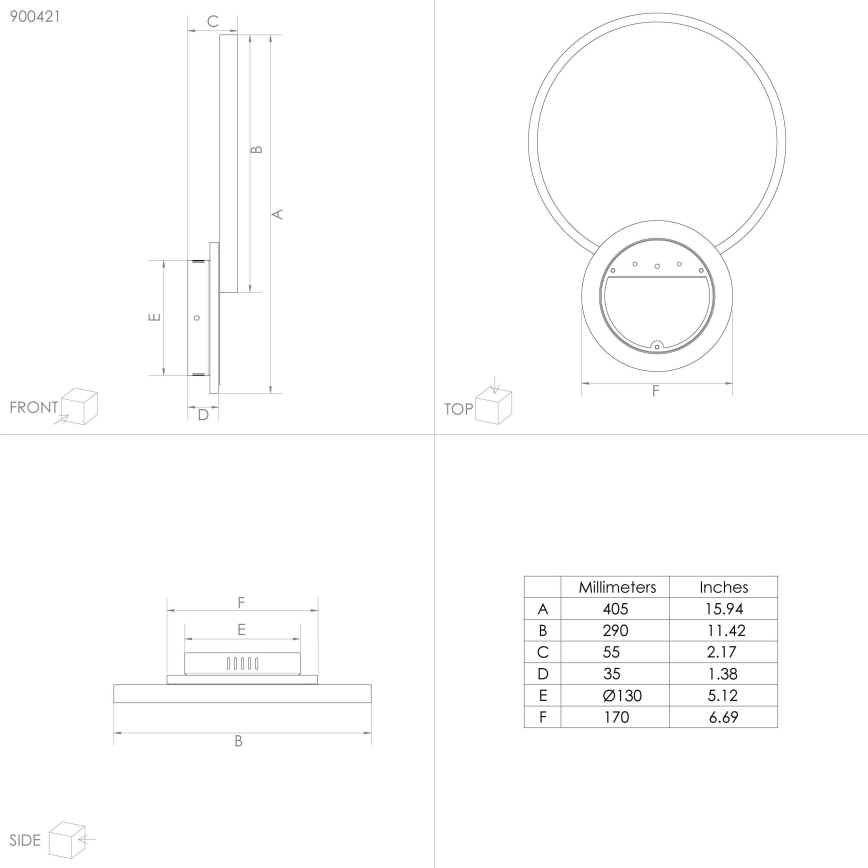 Eglo - Plafón LED regulable LED/15W/230V negro + mando a distancia