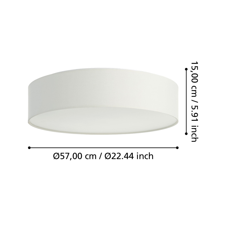 Eglo - LED RGBW Plafón regulable LED/35W/230V 2700-6500K blanco