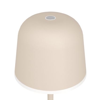Eglo - Lámpara LED exterior recargable y regulable LED/2,2W/5V 1800 mAh beige IP54