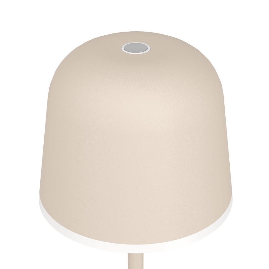 Eglo - Lámpara LED exterior recargable y regulable LED/2,2W/5V 1800 mAh beige IP54