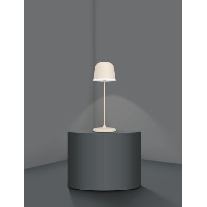 Eglo - Lámpara LED exterior recargable y regulable LED/2,2W/5V 1800 mAh beige IP54