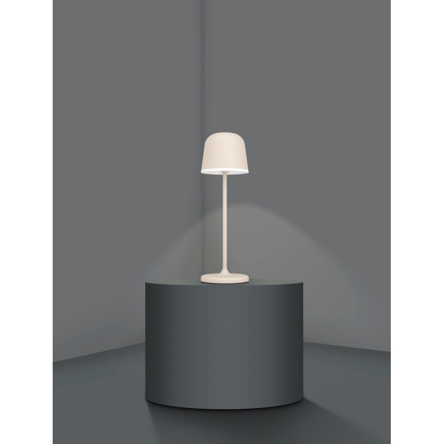 Eglo - Lámpara LED exterior recargable y regulable LED/2,2W/5V 1800 mAh beige IP54