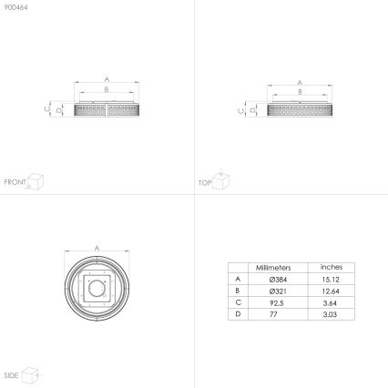 Eglo - Plafón LED LED/24W/230V