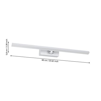 Eglo - LED Iluminación espejo de baño LED/5W/230V IP44 blanco