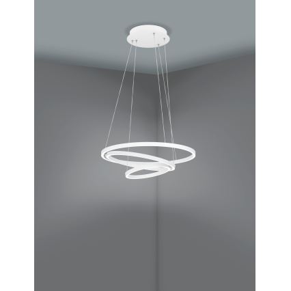 Eglo - Lámpara de araña LED regulable sobre cable LED/43,2W/230V blanco