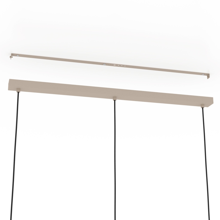 Eglo - Lámpara colgante 3xE27/40W/230V color crema