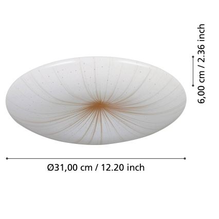 Eglo - Plafón LED LED/10W/230V