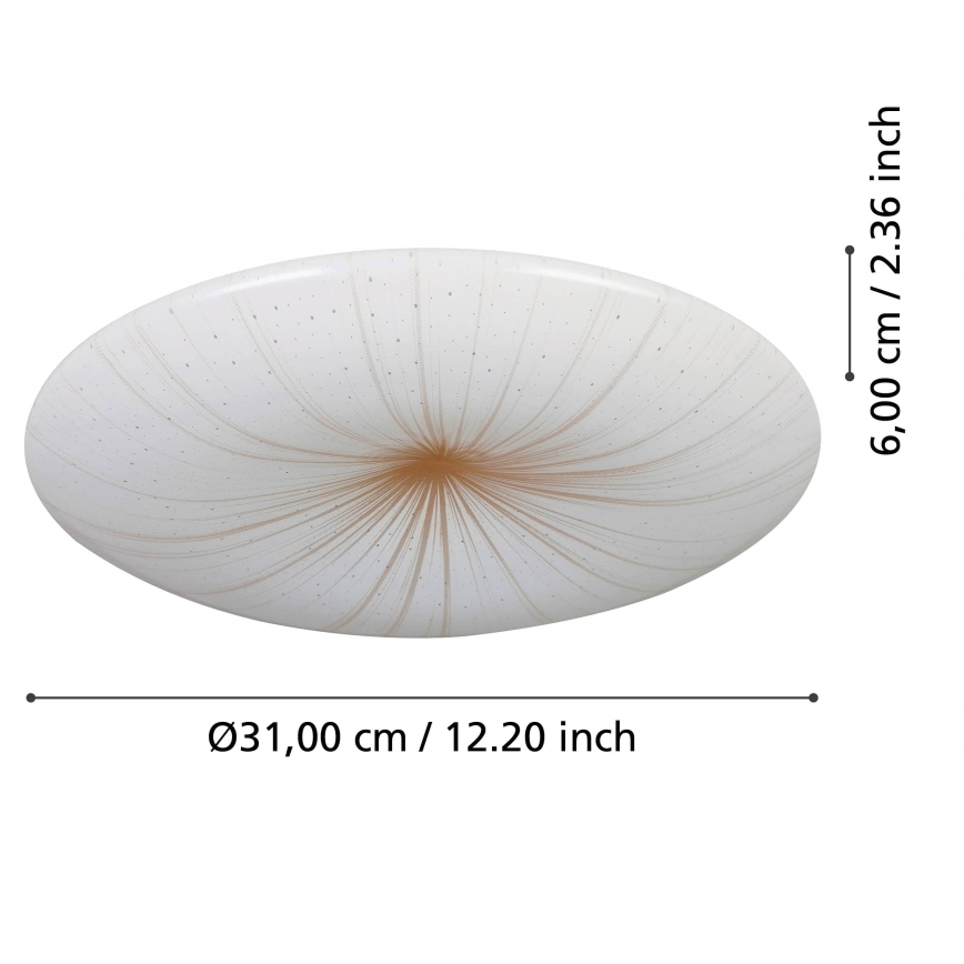 Eglo - Plafón LED LED/10W/230V