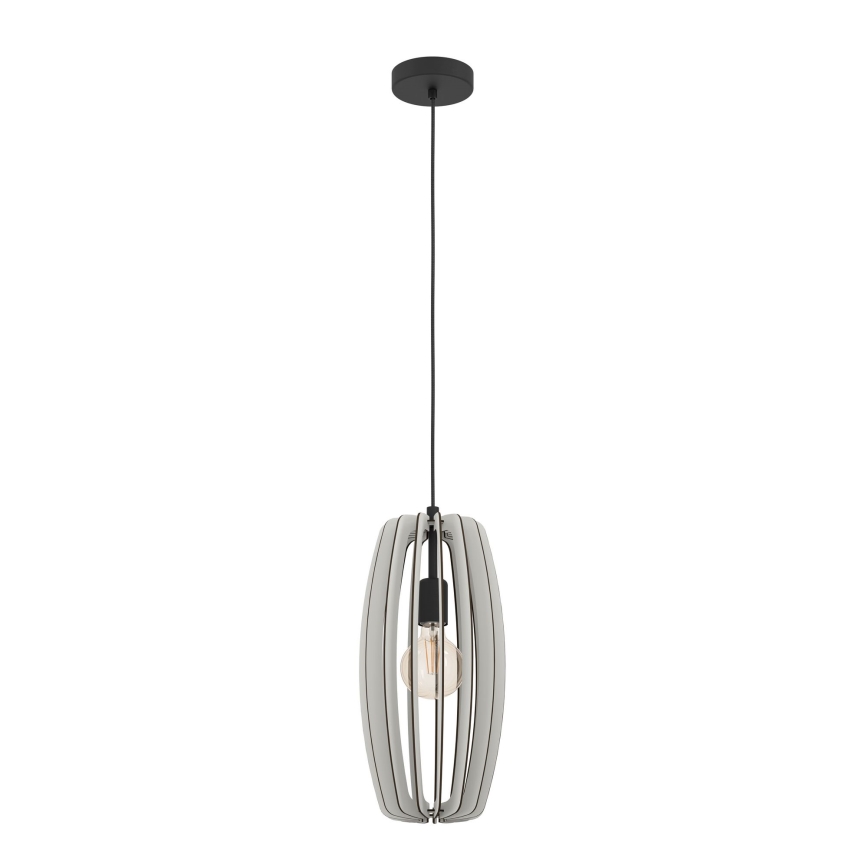Eglo - Lámpara colgante 1xE27/40W/230V color crema