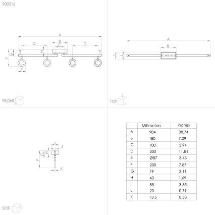 Eglo - Foco LED 4xLED/3,2W/230V + 2xLED/3,3W/230V