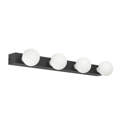 Eglo - Aplique 4xE27/40W/230V negro