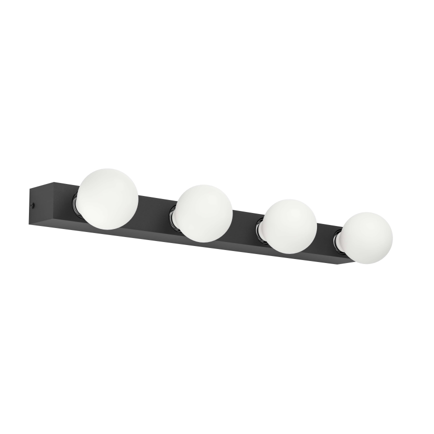 Eglo - Aplique 4xE27/40W/230V negro