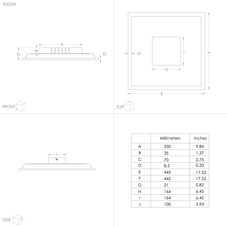 Eglo - Plafón LED LED/28W/230V