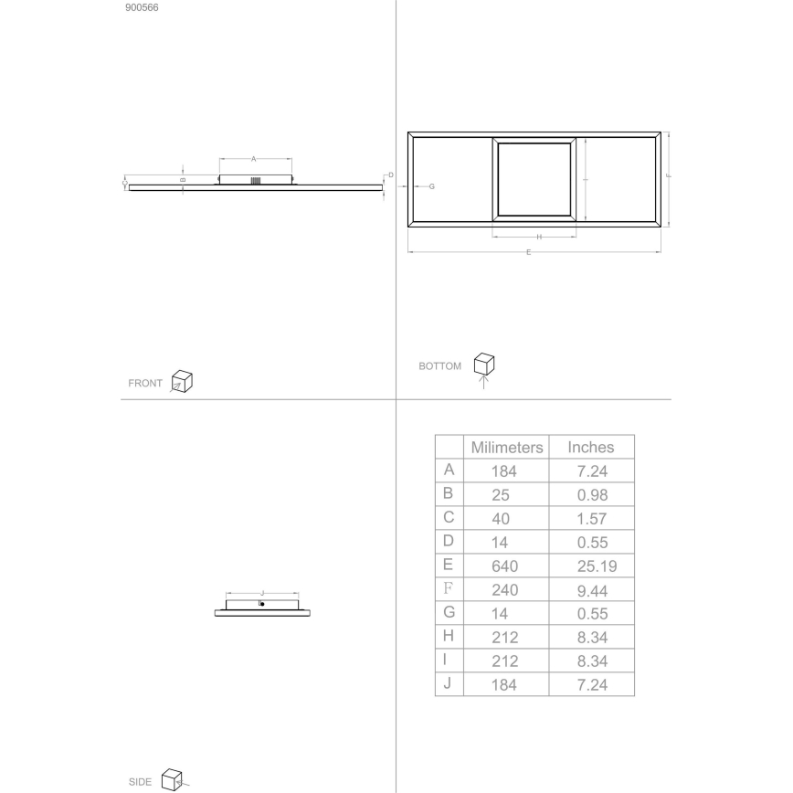 Eglo - Plafón LED RGBW regulable LED/21W/230V
