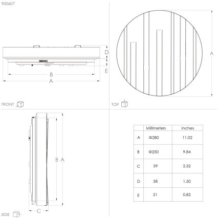 Eglo - Plafón LED LED/10W/230V diá. 28 cm