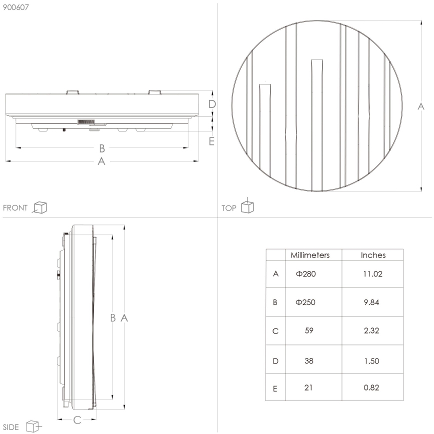 Eglo - Plafón LED LED/10W/230V diá. 28 cm