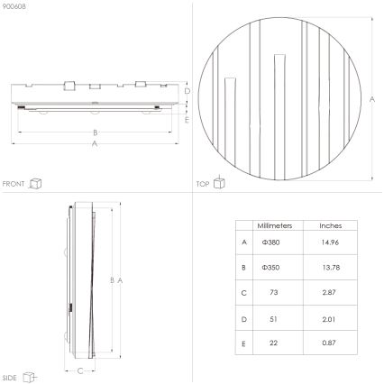 Eglo - Plafón LED LED/19,5W/230V diá. 38 cm