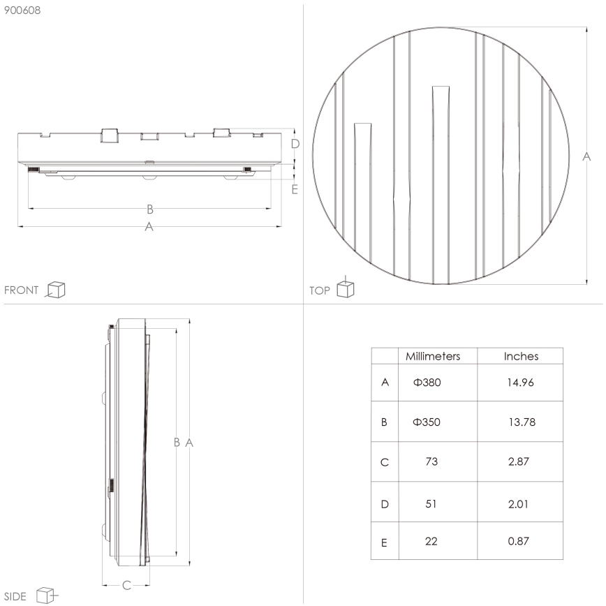 Eglo - Plafón LED LED/19,5W/230V diá. 38 cm
