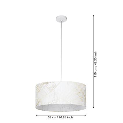 Eglo - Lámpara colgante 1xE27/40W/230V