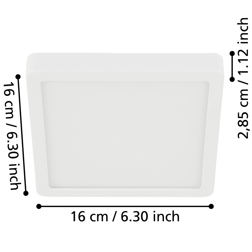 Eglo - Plafón LED de baño LED/11W/230V IP44 blanco