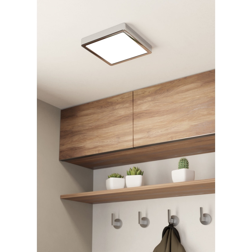 Eglo - Plafón LED de baño LED/17W/230V IP44 cromo brillante