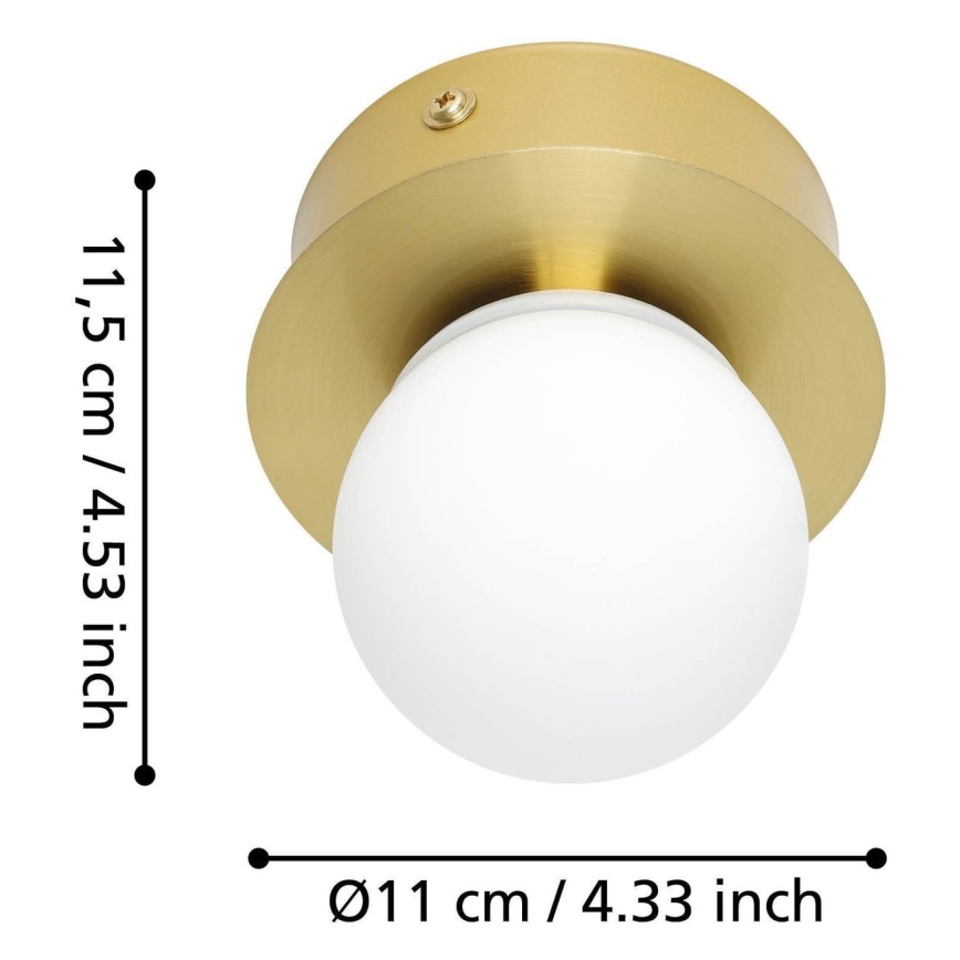 Eglo - Plafón LED de baño LED/3,3W/230V IP44 dorado