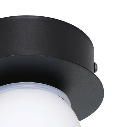Eglo - Plafón LED de baño LED/3,3W/230V IP44 negro