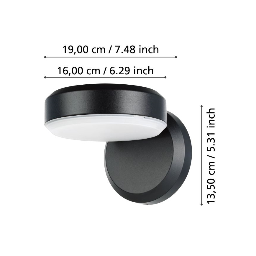 Eglo - Aplique LED para exterior LED/10,8/230V IP54