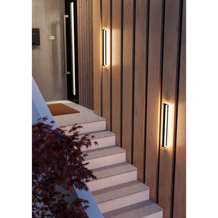 Eglo - Aplique LED para exterior 2xLED/7W/230V 3000K IP55 negro