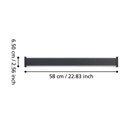 Eglo - Aplique LED para exterior 2xLED/7W/230V 3000K IP55 negro
