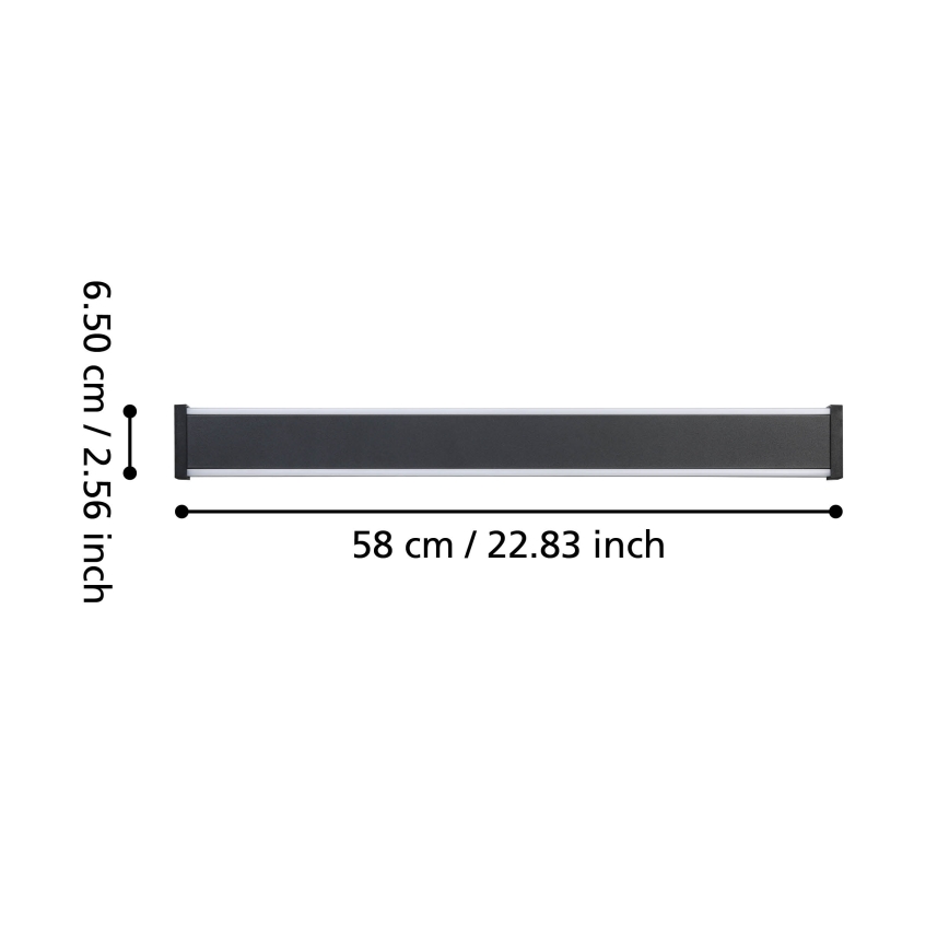 Eglo - Aplique LED para exterior 2xLED/7W/230V 3000K IP55 negro