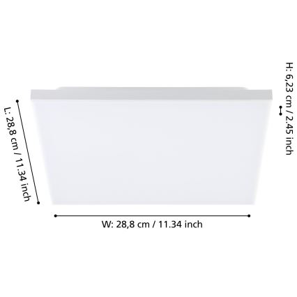 Eglo - Plafón LED LED/10,8W/230V