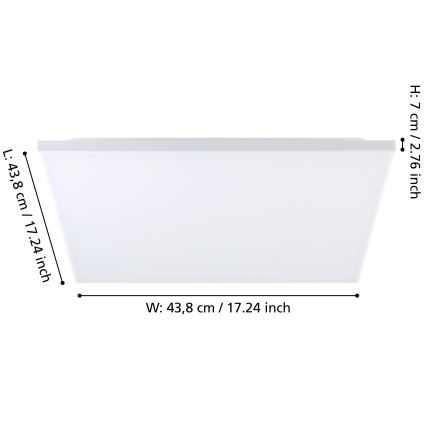 Eglo - Plafón LED LED/21W/230V
