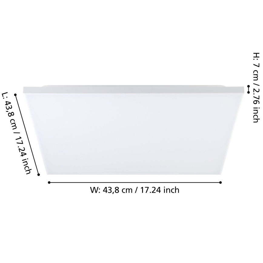 Eglo - Plafón LED LED/21W/230V