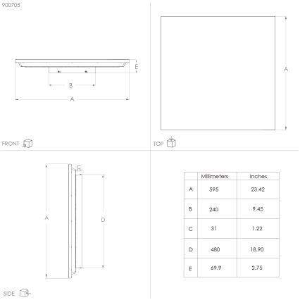 Eglo - Plafón LED LED/32W/230V