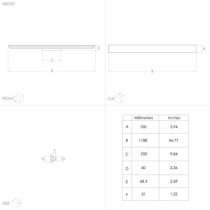 Eglo - Plafón LED LED/20,5W/230V 4000K 118,7 cm