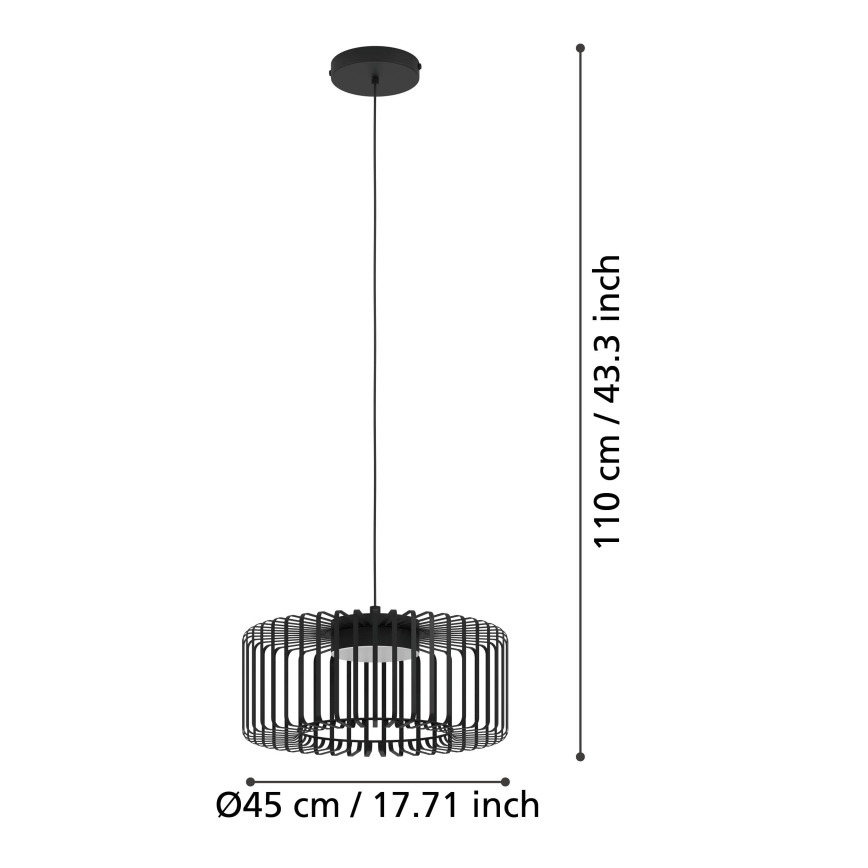 Eglo - LED RGBW Lámpara colgante regulable LED/22W/230V 2700-6500K