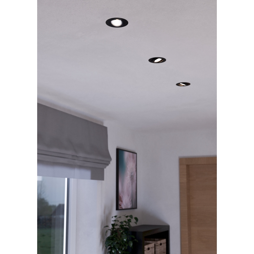 Eglo - SET 3x Lámpara LED empotrable regulable SALICETO LED/6W/230V