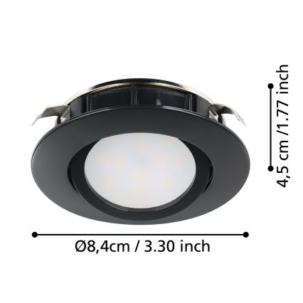 Eglo - Lámpara empotrable LED regulable LED/5,5W/230V